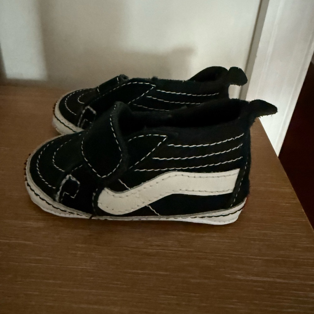 Vans Black and White Baby Walkers